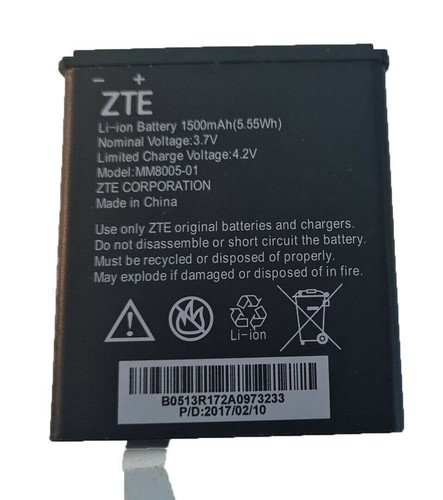 Batterie MM8005-01 5,55 Wh pour ZTE Quest Uhura Quest N817 OEM ORIGINAL - Photo 4 sur 15