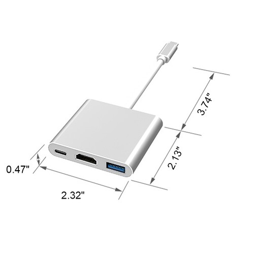 USB C Type C to HDMI HDTV TV Cable Adapter Converter For Macbook Samsung Phone - Picture 17 of 17