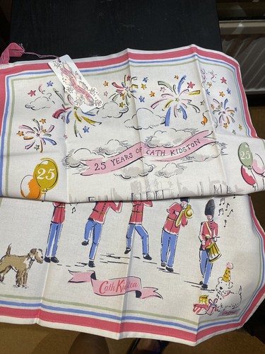 CATH KIDSTON 25th BIRTHDAY PLACEMENT TEA TOWEL BNWT FREE POST - Picture 2 of 5