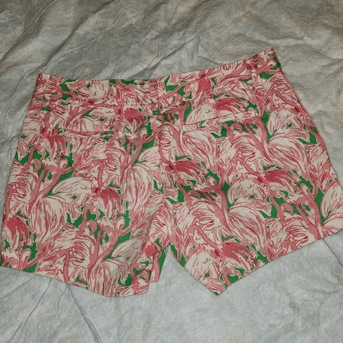 Lilly Pulitzer Damen Prep grün pink Kolonie Callahan Shorts 4 Flamingo - Bild 2 von 5