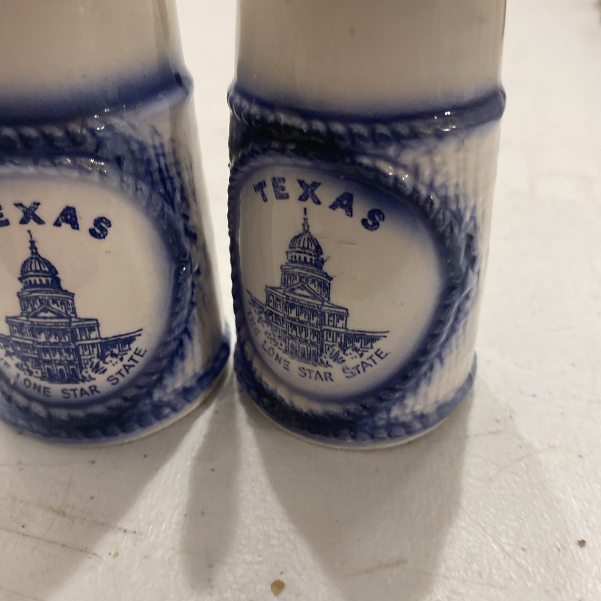 Vintage Texas Painted Salt & Pepper Set Japan BN | eBay