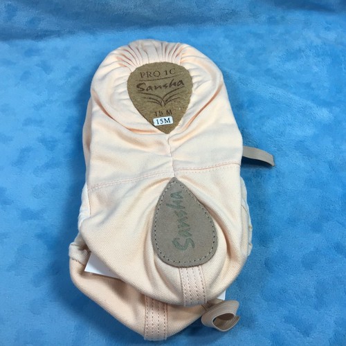 Sansha Ligne Danse Soft Ballet Shoe Light Pink Pro 1C Size 15 M New Open Pkg - Picture 2 of 4
