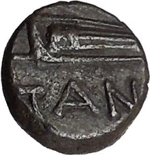 Pantikapaion in Tauric Chersonesos 3rdCentBC RARE Ancient Greek Coin BOW  i50246