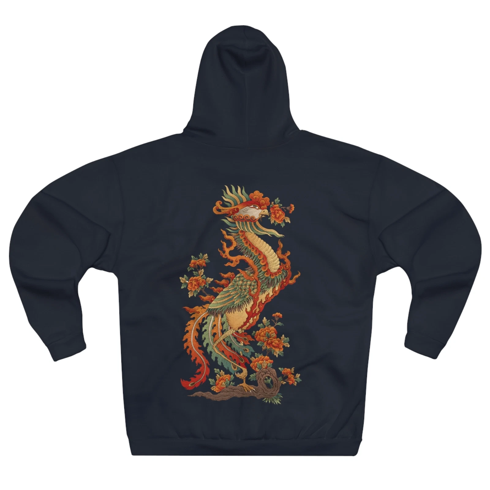 Unisex Pullover Hoodie with customized pheonix design