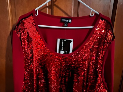 Anthony Original NWT Embellished details, Sequins, Shiny Details Women's 3X Plus - Picture 8 of 10