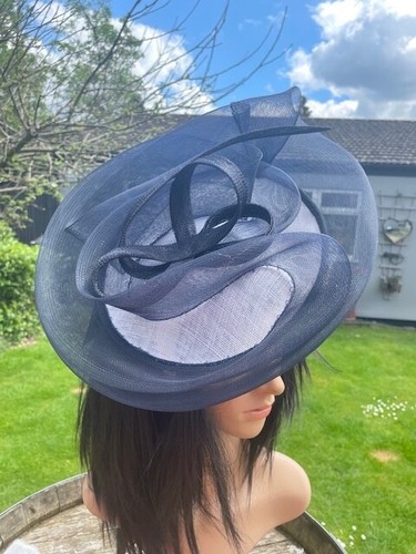 NIGEL RAYMENT VINTAGE ROSE CRIN DISC WEDDING ASCOT HAT MOTHER OF BRIDE OCCASION - Picture 18 of 22