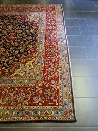 Perserteppich Orientteppich Handgeknüpfter Keshan Teppich 371x279cm - Bild 14 von 22