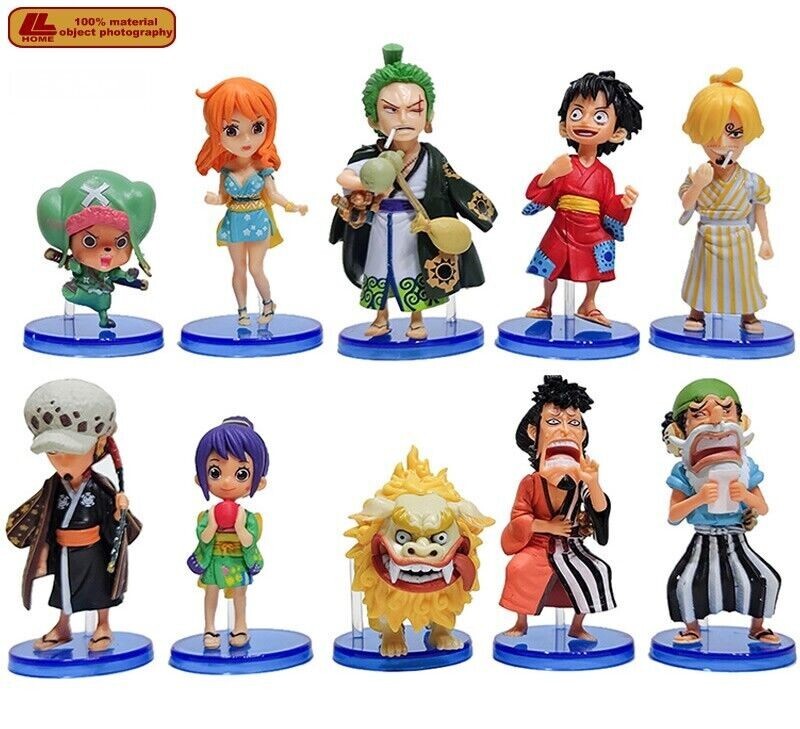 【最安値挑戦】 Sanji Luffy OP Anime Chopper Topper Cake 10pcs Country Wano コミック・アニメ