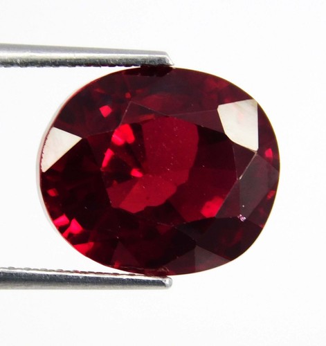 Certified 6.55 Ct Natural Ruby Mozambique Red Ruby Oval Cut Loose Gemstone - Picture 9 of 12