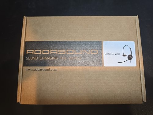 New Addsound Crystal 2731 Headset W/ Noise Cancelling Microphone - 第 3/3 張圖片