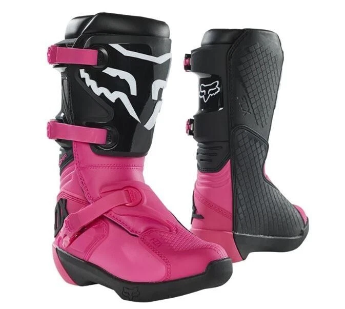 Botas de bicicleta Fox Racing Youth Comp caixa aberta rosa tamanho 6 - Imagem 4 de 4