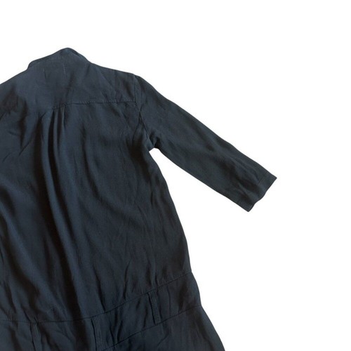 Monrow Negro Cremallera Mameluco Pantalones Cortos Informales Clásicos Mangas 3/4 Talla XS NUEVO CON ETIQUETAS - Imagen 12 de 14