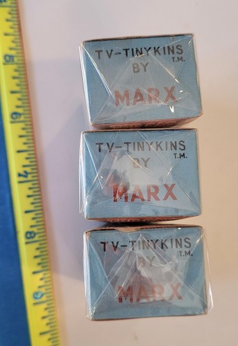 3 Vintage 1961 TOP CAT Marx TV Tinykins Figures Spook Benny the Ball Brain Toys - Picture 5 of 7