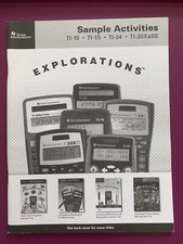Texas instruments sample science activities TI-10 TI-15 TI-34 TI-30XaSE
