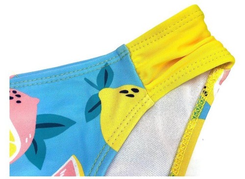 SHEKINI Girls Floral Printing Bathing Suits Ruffle Flounce High Waist Bikini - Picture 5 of 5