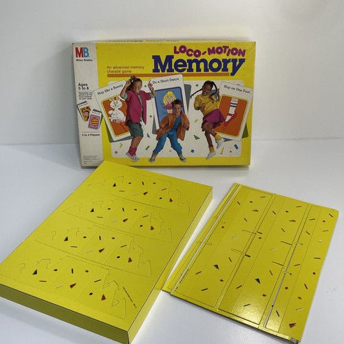 VINTAGE Milton Bradley 1987 LOCO-MOTION MEMORY GAME Complete - Picture 4 of 12