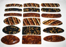 French Barrette Marbled Vintage Curved Classic Women's Hair Clip Made in France