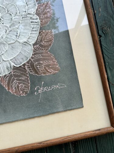 HERLAND Jack Flowers Original Impasto Acryl Gemälde signiert - Bild 2 von 2
