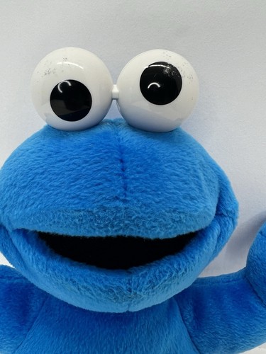 Vintage 11" Sesame Street Cookie Monster Blue Plush Stuffed Fisher Price Mattel - Picture 8 of 11