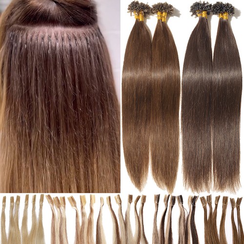 200G Real THICK Pre Bonded Keratin Nail U Tip 100% Remy Human Hair Extensions - Imagen 3 de 33
