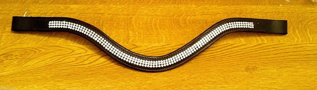 Designer U Shape 3 Rows clear crystal Browband Great Gift *offer* Brown Black!~ Designer U Shape 3 Rows clear crystal Browband Great Gift *offer* Brown Black!~