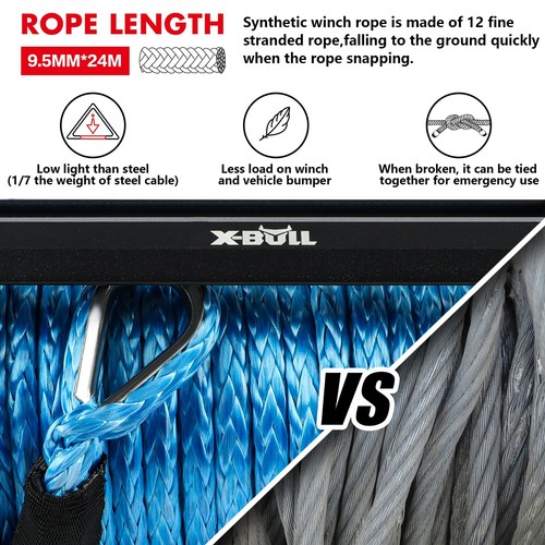X-BULL 12V Electric Winch 10000LBS 12000LBS 14500LBS Truck Towing Jeep Winch 4WD - Picture 42 of 137