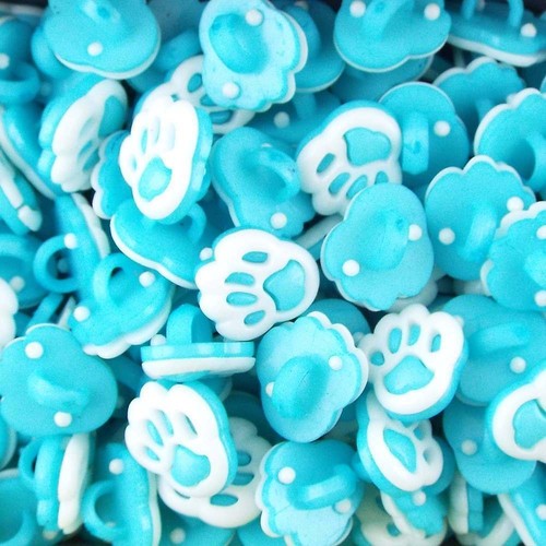 Paw Dog Buttons 15mm by 12mm Shaped Kids Coat Jumper BUY 2 4 8 8 COLOUR 762 - Picture 14 of 14