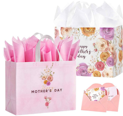 13-inch Mother's Day Gift Bags with Wrapping Paper Mother’s Gifts for Mother Her