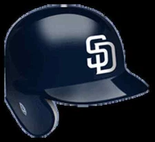 TWO SAN DIEGO PADRES BASEBALL HELMET VINYL STICKER DECAL BATTING HELMET DECAL