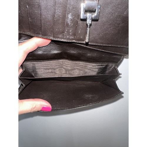 Gucci Wallet Long Wallet GG Pattern Sherry Line Jackie Canvas Leather #88 - Picture 7 of 13