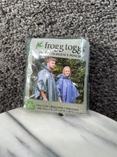 Frogg Toggs Adult Emergency Poncho Unisex One Size Fits All 44"W x 40"L Green