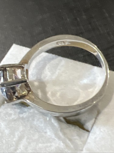 Sterling Silver Ring Size 10 Signed 925 Pretty Stone - Picture 10 of 15