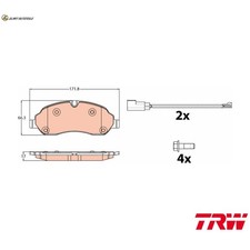BREMSBELAGSATZ SCHEIBENBREMSE GDB2117 FÜR FORD TRANSIT/V363/Bus/Van CVF5 2.2L
