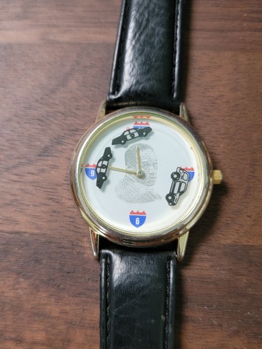 OJ Simpson 1994 White Bronco and Cop Cars Chase Novelty Wrist Watch Vintage - Picture 1 of 8