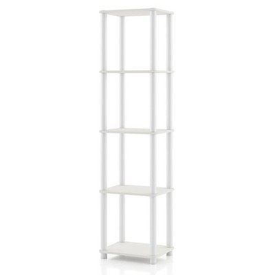 Apexa Modern 5-Tier Narrow Shelving Units, Collectibles Display Shelves, Easy...