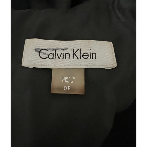 Vestido para mujer Calvin Klein adornado con perlas negro sin mangas talla 0P Petite - Imagen 7 de 8