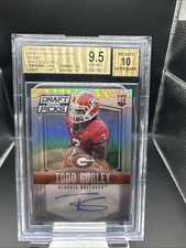 2015 Panininprizm Todd Gurley Draft Picks RC Autograph Beckett 9.5 Auto 10 Rams 