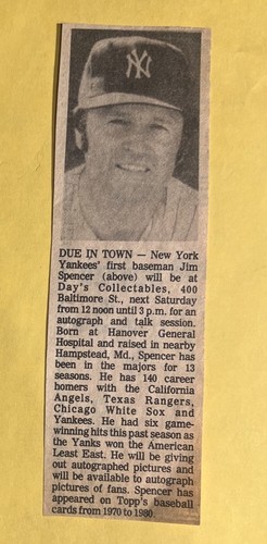 Jim Spencer Autographed 4X5 Photo Personalized To Dale - Picture 2 of 3