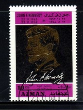 AJMAN 1964 J.F.K MINT VF NH O.G (AJ4) CTO