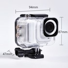 For Insta360 GO Transparent Waterproof Case with Tempered Glass Protection