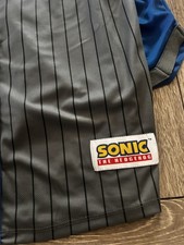 Boys Sonic the Hedgehog Gotta Go Fast Striped Baseball Jersey  Shorts Set