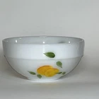 Vintage Gay Fad Fruits Fire King Oven Ware Mixing Bowl 6" Round Wide Rim