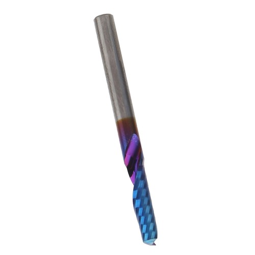 Spiral Milling Cutter Single Blade Tungsten Steel Blue Plating CNC Tools Hot - Picture 9 of 12