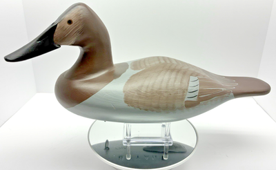 1992 Signed Stamped Vernon Bryant Canvasback Hen Decoy Vintage