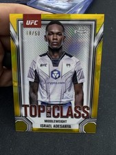 2025 Topps Chrome UFC Top of the Class Gold Refractor /50 Israel Adesanya