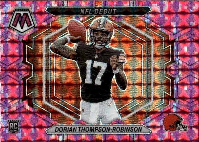 2023 Panini Mosaic Dorian Thompson-Robinson #ND-6 Camo Pink Mosaic Cleveland 25F