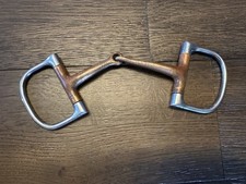 Horse Tack - 5  Copper D Ring Snaffle Bit