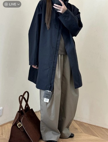 RRP$129.9 New Uniqlo Blocktech Half Coat Loose Design Navy Size XL - Picture 2 of 6