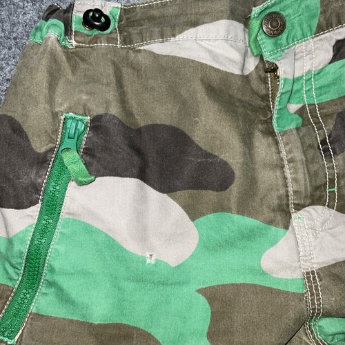 Mini Boden Pants Boys Size 10 Green Camo Cargo Lined - Picture 8 of 9
