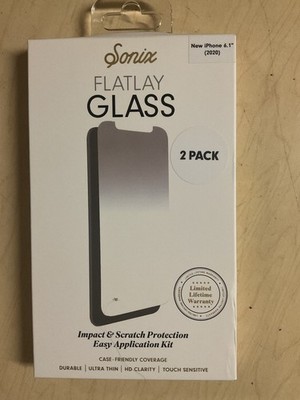 Sonix 2-Pack for iPhone 12/12 Pro 6.1'' Flatlay Tempered  Glass Screen Protector
